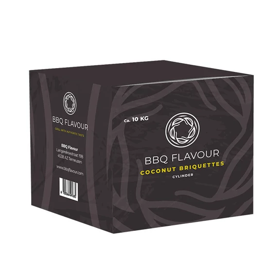 BBQ Flavour Briquettes Coconut Cylinder  Faszén 10 kg  100213